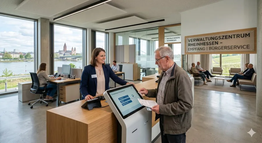 Modernes Verwaltungszentrum Rheinhessen – Bürgerservice mit KI-Telefonassistent